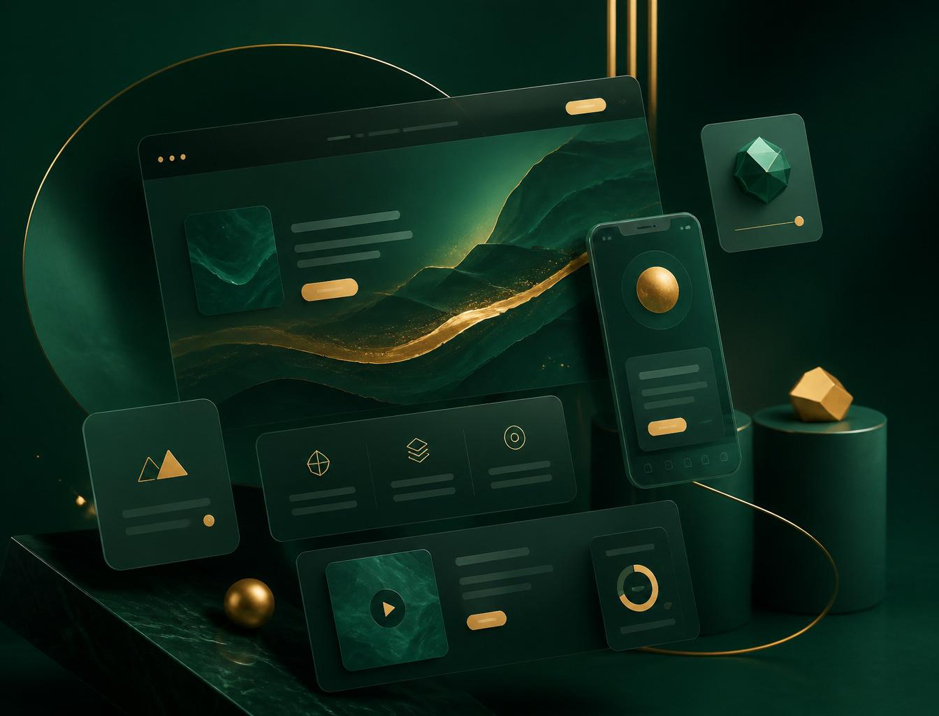 Preview of a custom-designed website on a laptop screen